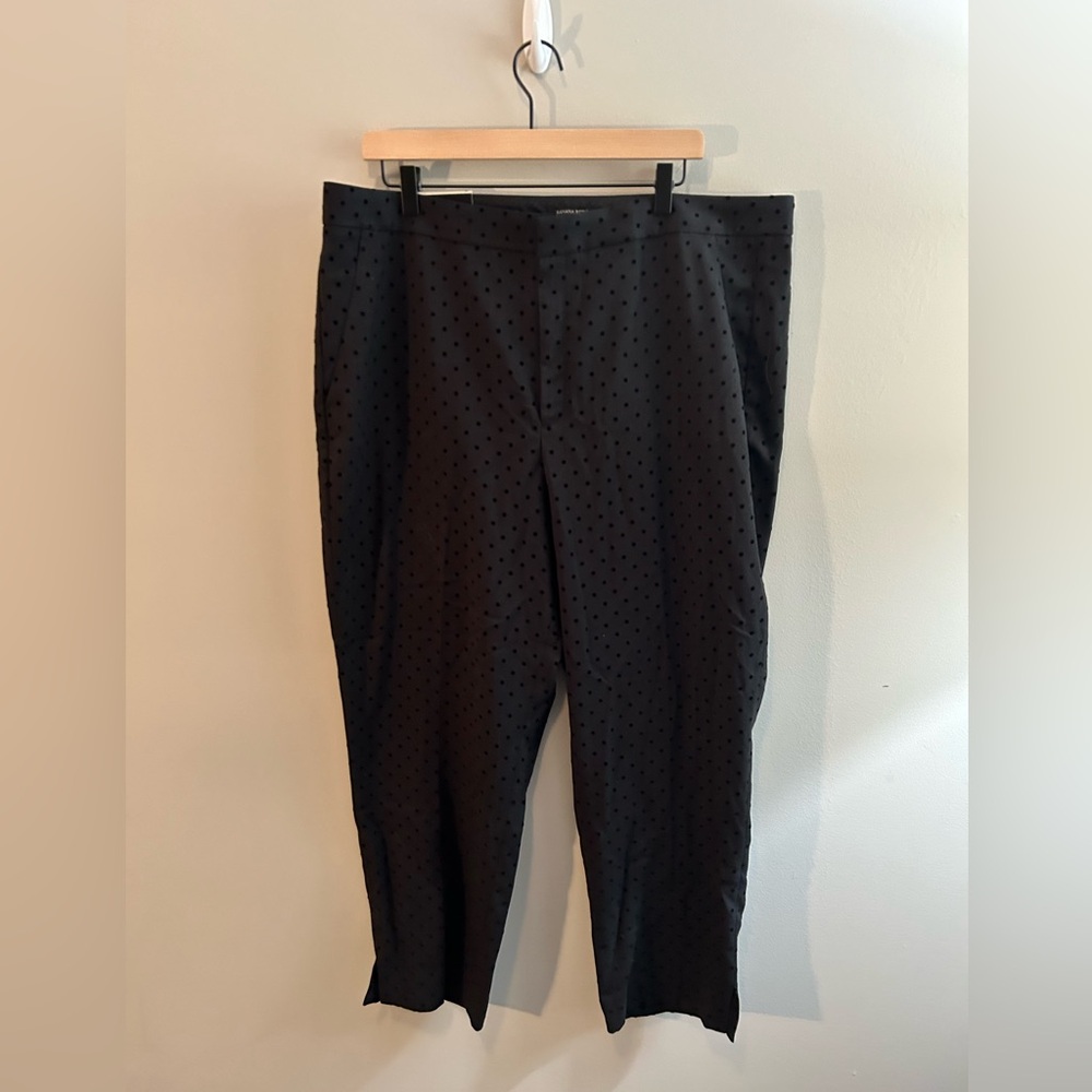 Banana Republic Factory High-Rise Flock Dot Ankle Pant